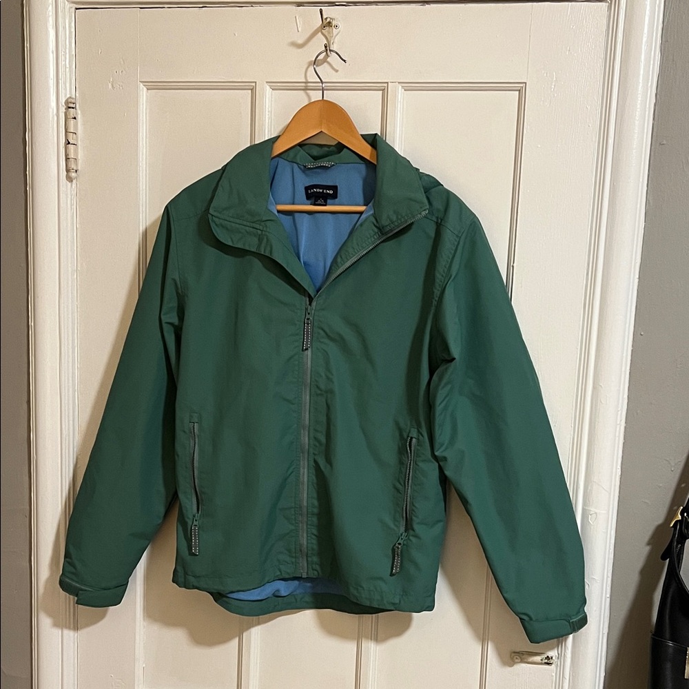 Lands' End Men's Green Windbreaker